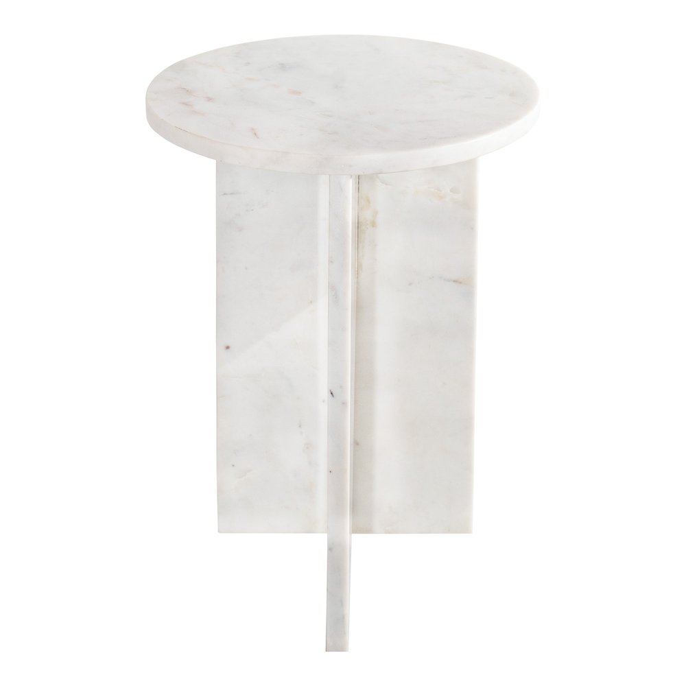 Moes Home - Grace Accent Table White Marble - PJ-1021-18 view 2