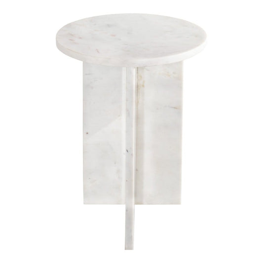 Moes Home - Grace Accent Table White Marble - PJ-1021-18 view 2