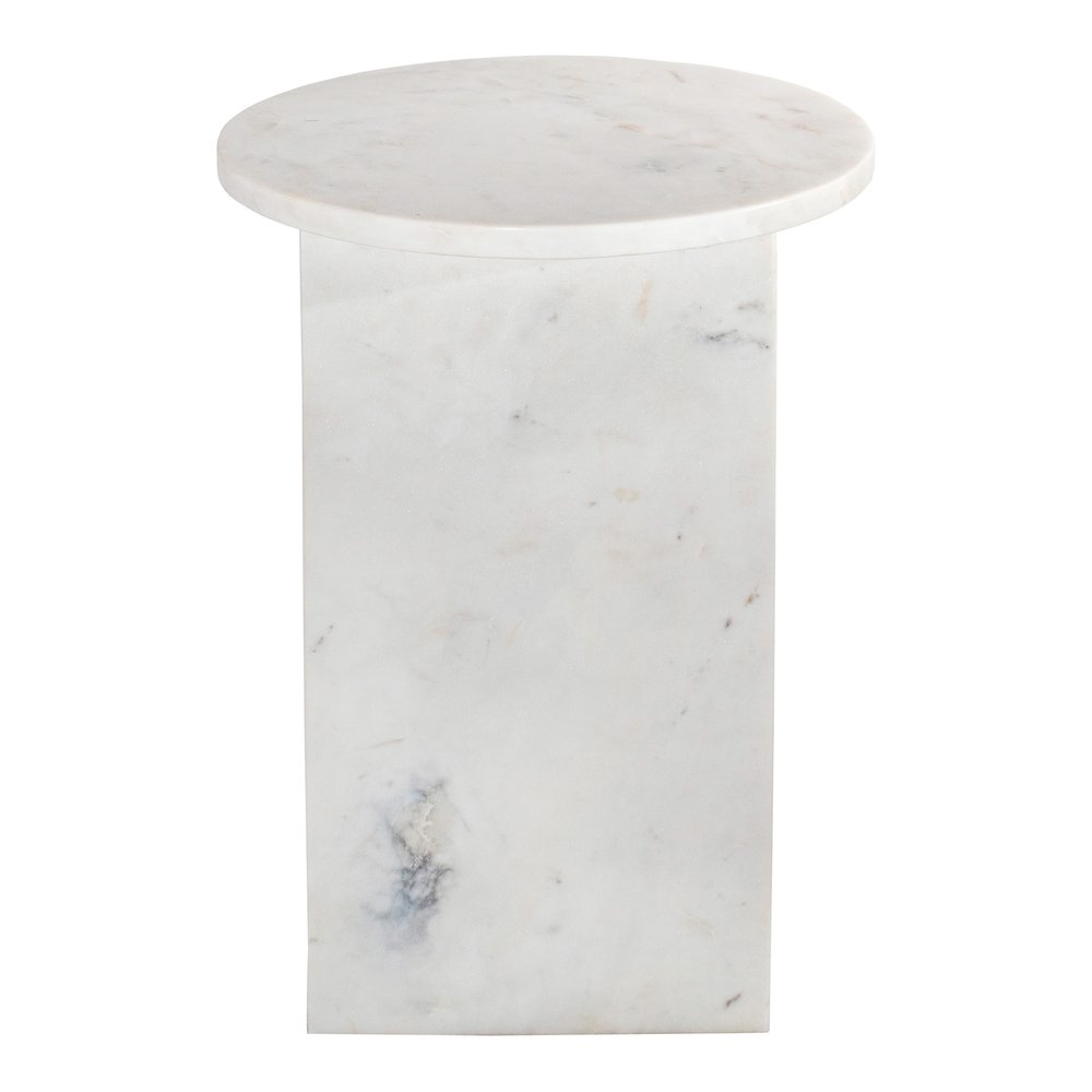 Moes Home - Grace Accent Table White Marble - PJ-1021-18 view 4
