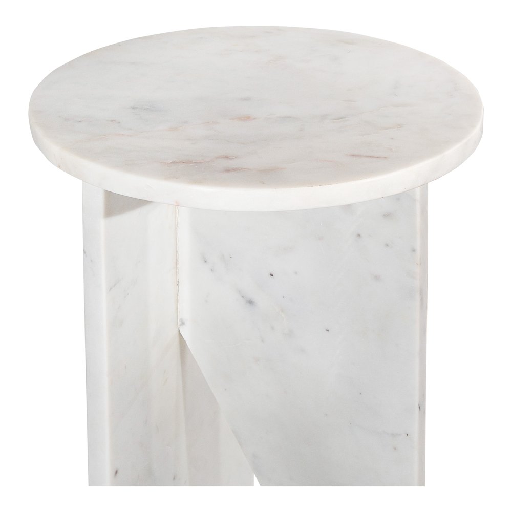 Moes Home - Grace Accent Table White Marble - PJ-1021-18 view 6