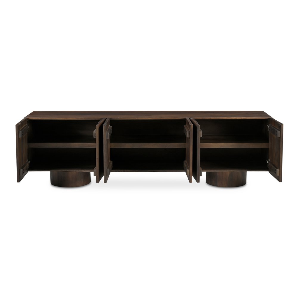 Moes Home - Hadley Media Unit Warm Brown - BB-1035-20 view 2