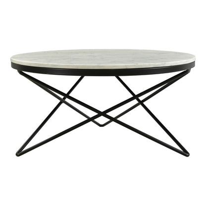 Moes Home - Haley Coffee Table with Black Base - IK-1002-02 veiw 1
