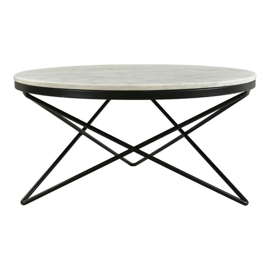 Moes Home - Haley Coffee Table with Black Base - IK-1002-02 veiw 1