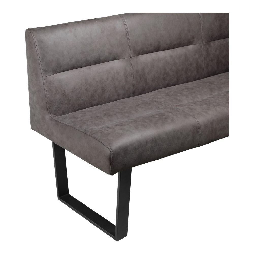 Moes Home - Hanlon Corner Bench in Dark Grey - ER-2066-25-0 veiw 3