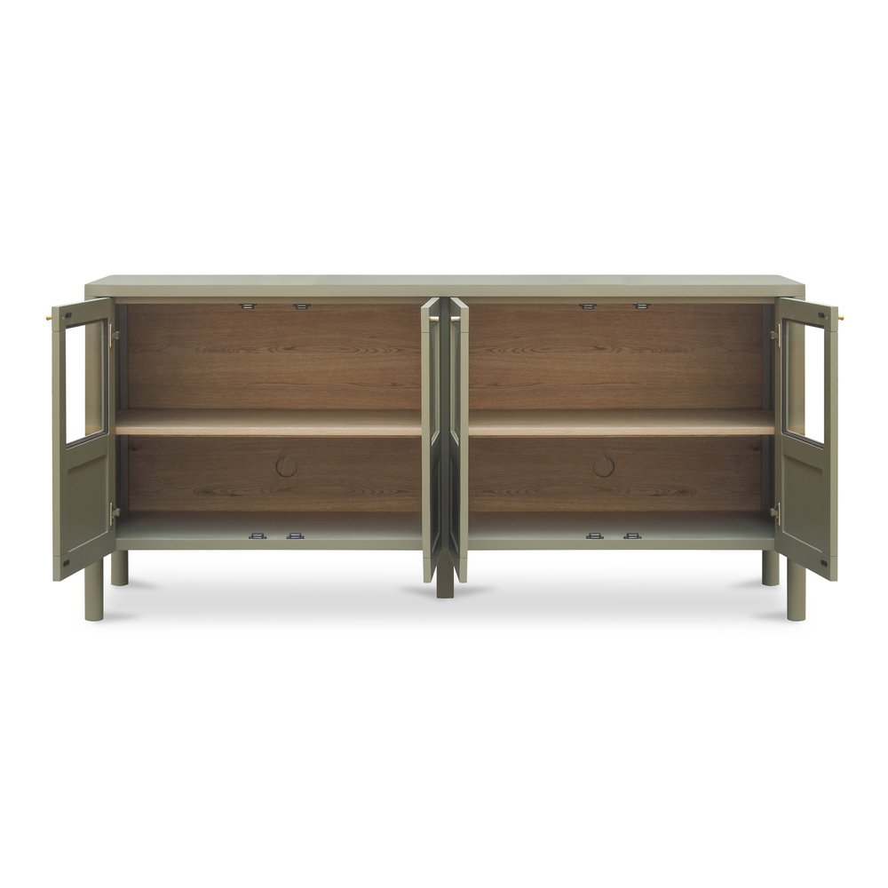 Moes Home - Hannah Sideboard Green - EM-1006-16 view 2