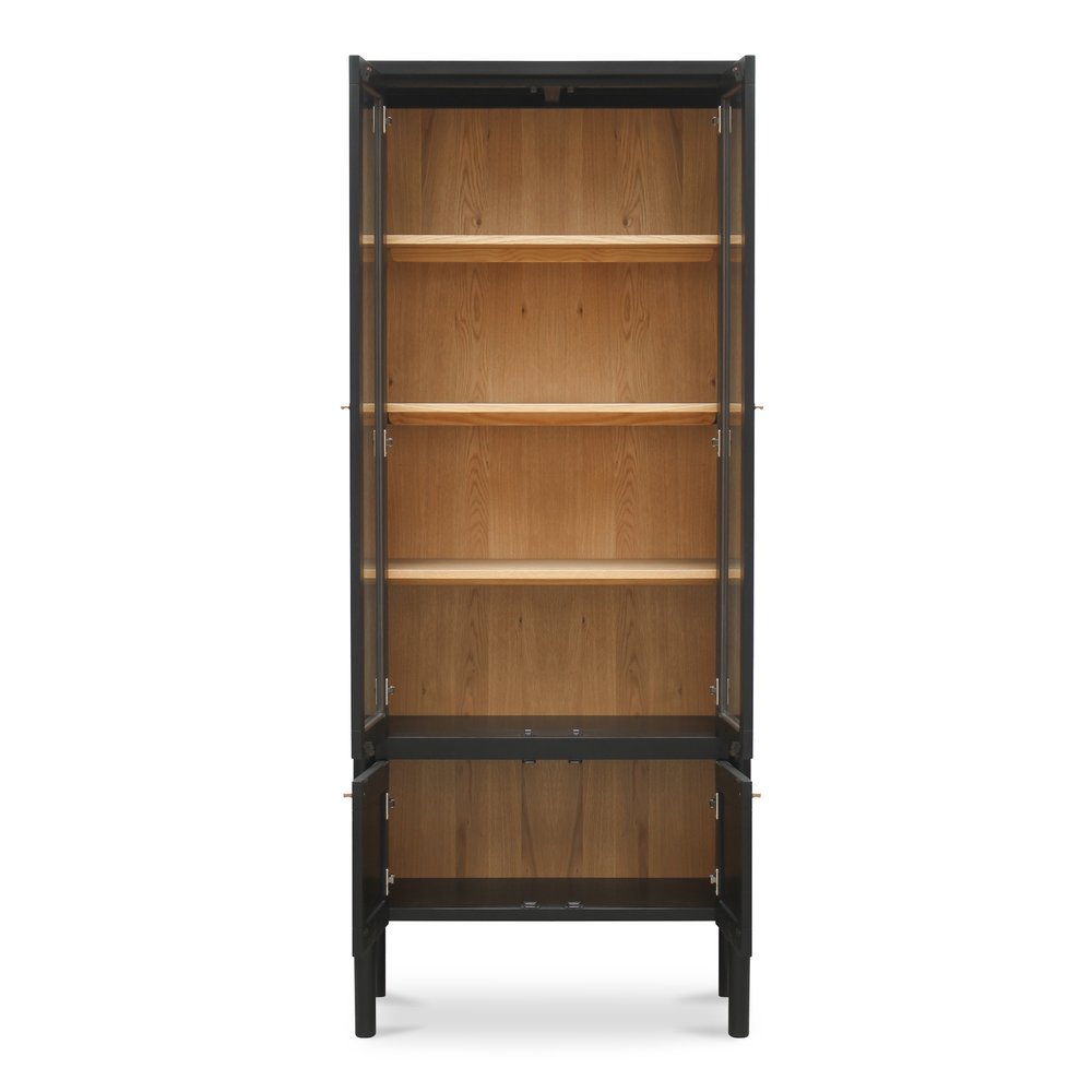 Moes Home - Hannah Tall Cabinet Black - EM-1007-02 view 2