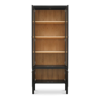 Moes Home - Hannah Tall Cabinet Black - EM-1007-02 view 2