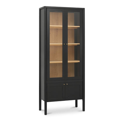 Moes Home - Hannah Tall Cabinet Black - EM-1007-02 view 3