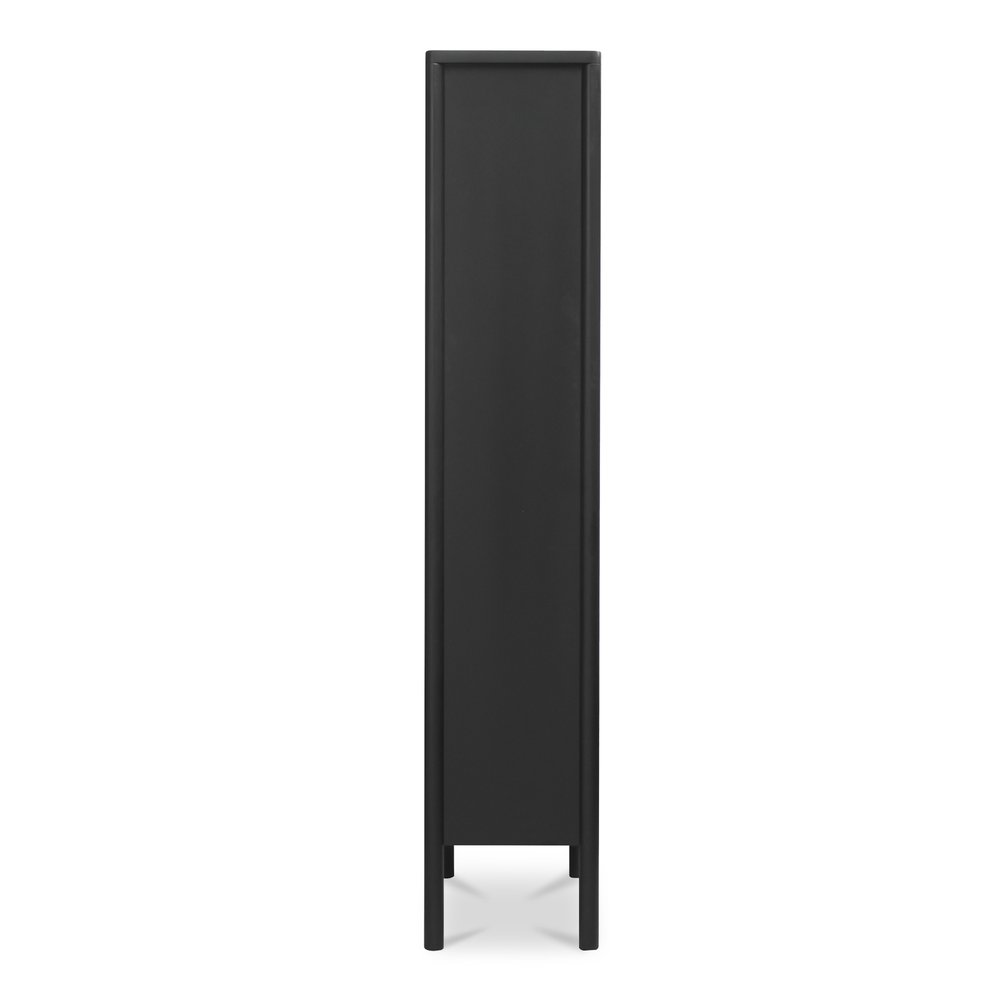 Moes Home - Hannah Tall Cabinet Black - EM-1007-02 view 4