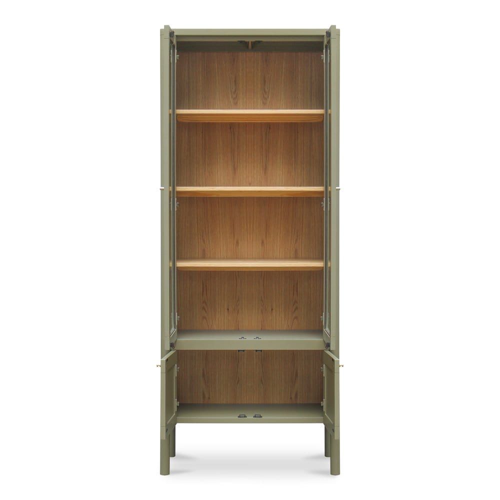 Moes Home - Hannah Tall Cabinet Green - EM-1007-16 view 2