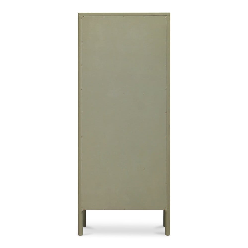 Moes Home - Hannah Tall Cabinet Green - EM-1007-16 view 5