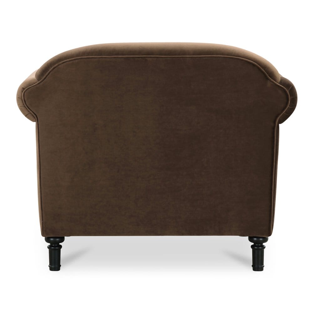 Moes Home - Harmony Accent Chair Dark Brown Faux Mohair - OA-1063-20 view 5