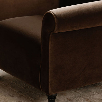Moes Home - Harmony Accent Chair Dark Brown Faux Mohair - OA-1063-20 view 10