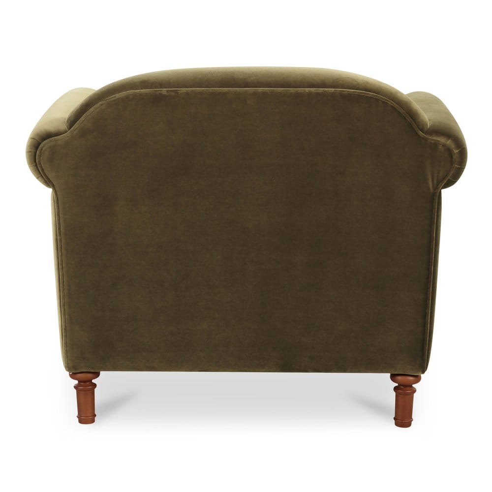 Moes Home - Harmony Accent Chair Dark Green Faux Mohair - OA-1063-27 view 5