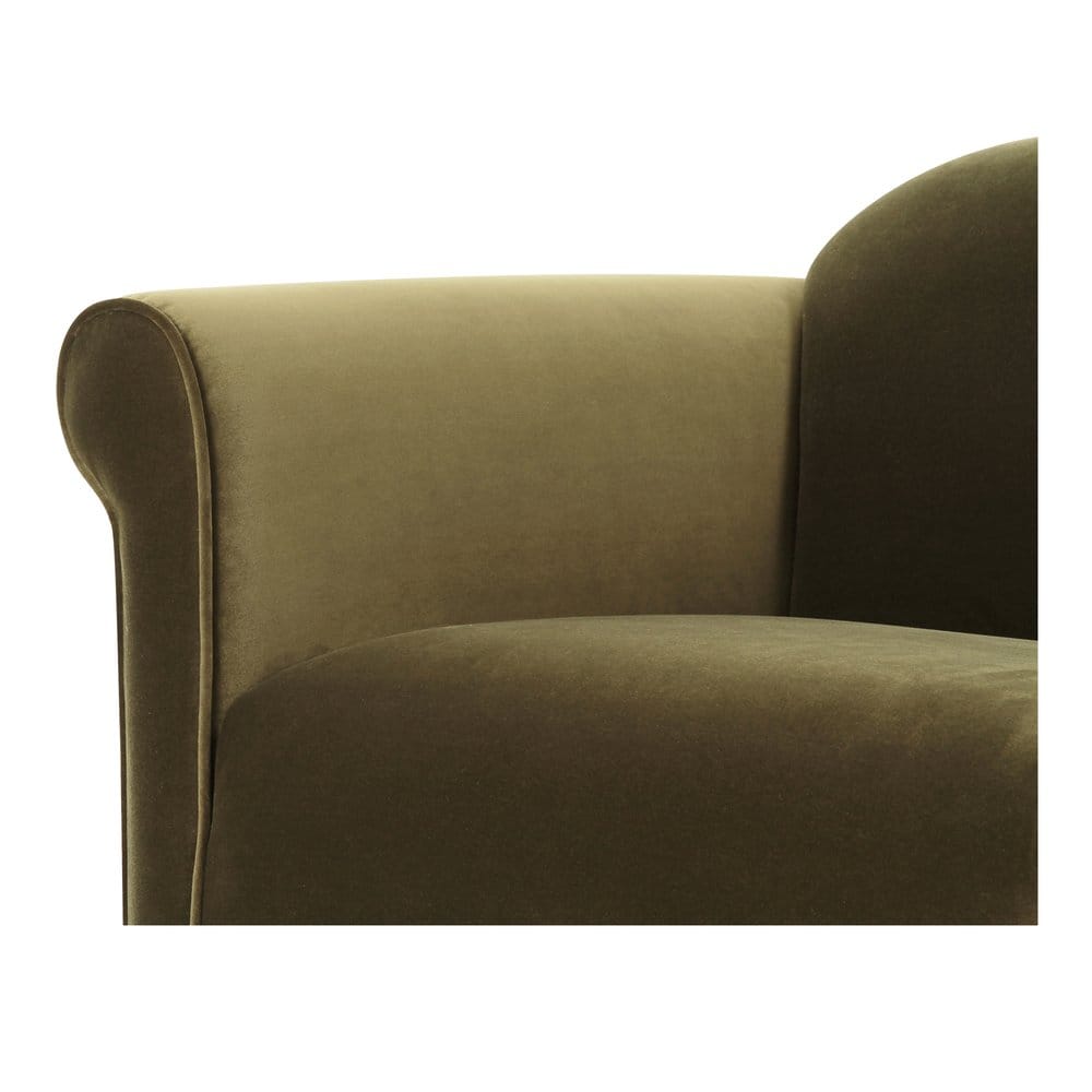 Moes Home - Harmony Accent Chair Dark Green Faux Mohair - OA-1063-27 view 7