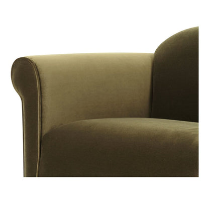 Moes Home - Harmony Accent Chair Dark Green Faux Mohair - OA-1063-27 view 7