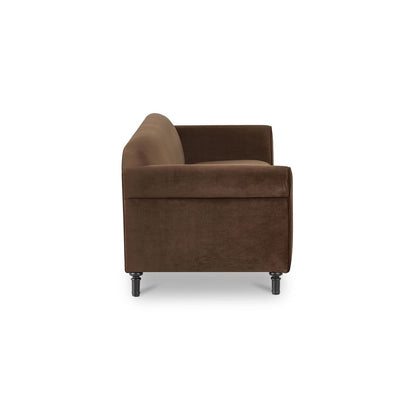 Moes Home - Harmony Sofa Dark Brown Faux Mohair - OA-1115-20 view 4