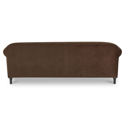 Moes Home - Harmony Sofa Dark Brown Faux Mohair - OA-1115-20 view 5