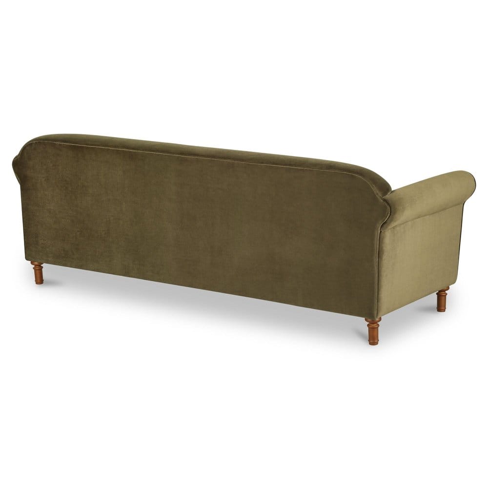 Moes Home - Harmony Sofa Dark Green Faux Mohair - OA-1115-27 view 4