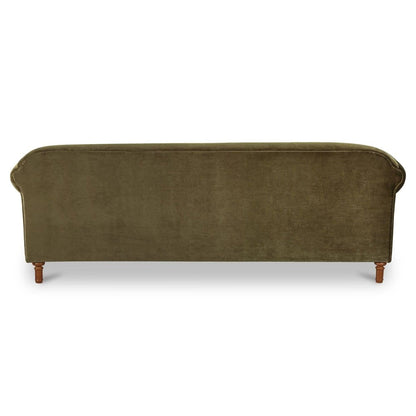 Moes Home - Harmony Sofa Dark Green Faux Mohair - OA-1115-27 view 6