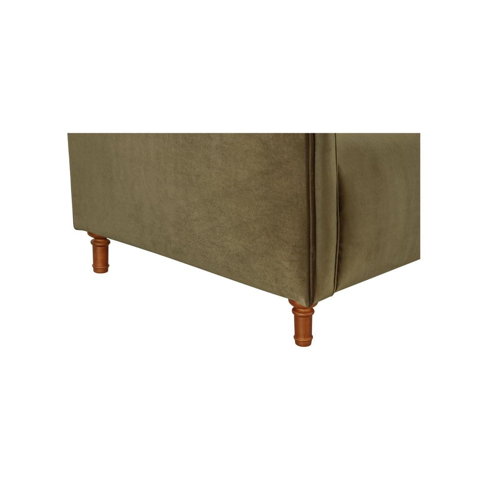 Moes Home - Harmony Sofa Dark Green Faux Mohair - OA-1115-27 view 7