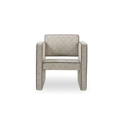 Moes Home - Harris Accent Chair Black And Beige Weave - MU-1002-37 view 1