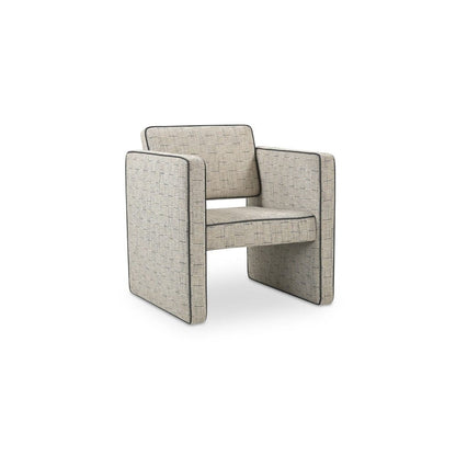 Moes Home - Harris Accent Chair Black And Beige Weave - MU-1002-37 view 3