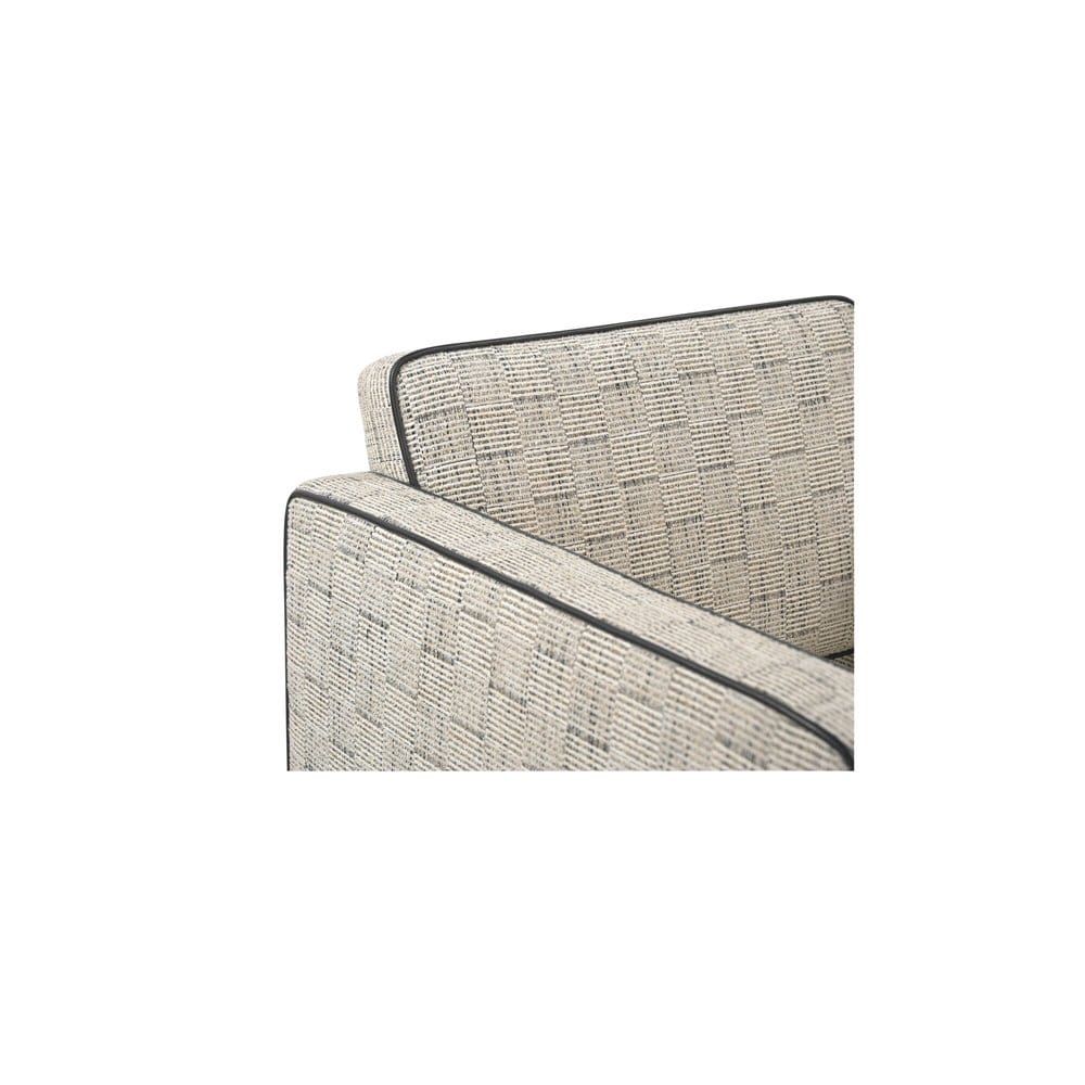 Moes Home - Harris Accent Chair Black And Beige Weave - MU-1002-37 view 7