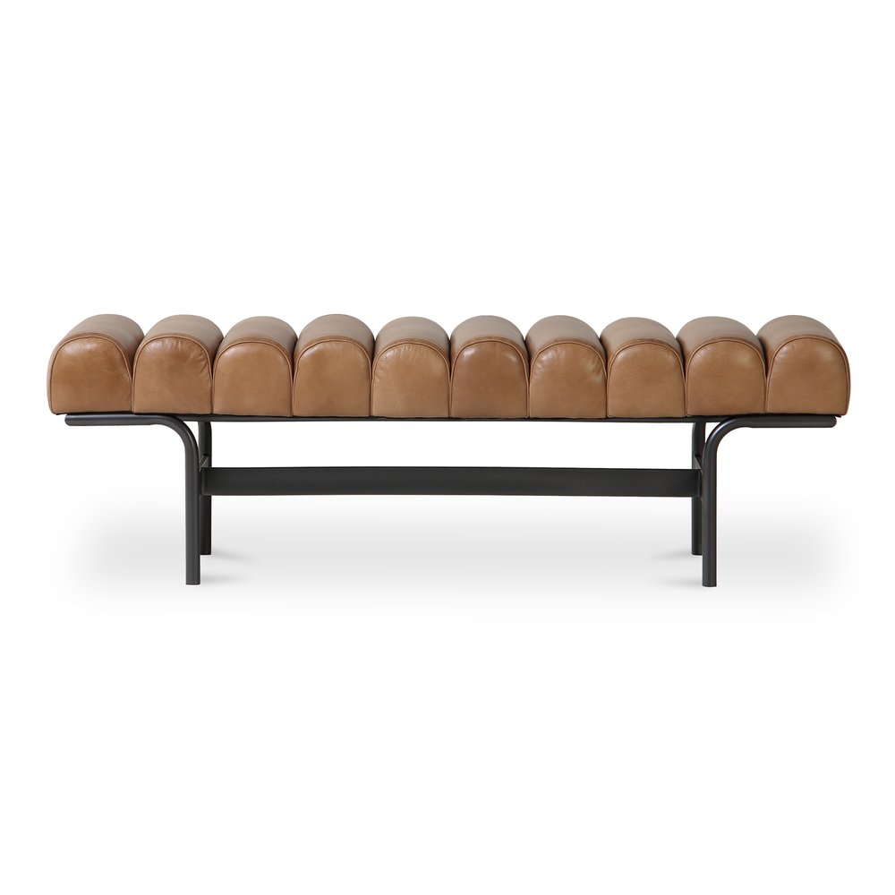 Moes Home - Harrison Bench Tan - QN-1031-03 view 2