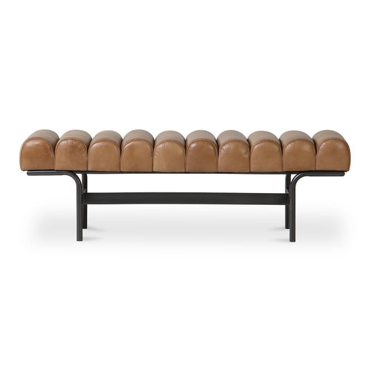 Moes Home - Harrison Bench Tan - QN-1031-03 view 2