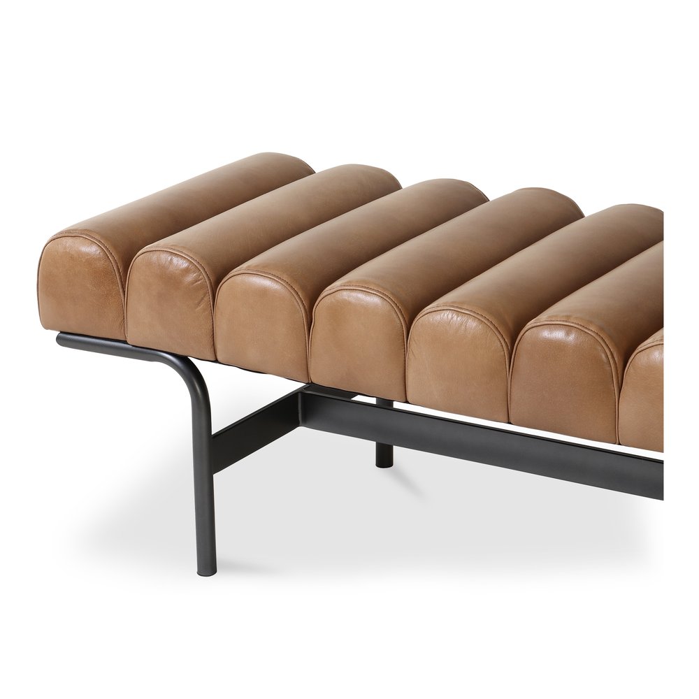 Moes Home - Harrison Bench Tan - QN-1031-03 view 5