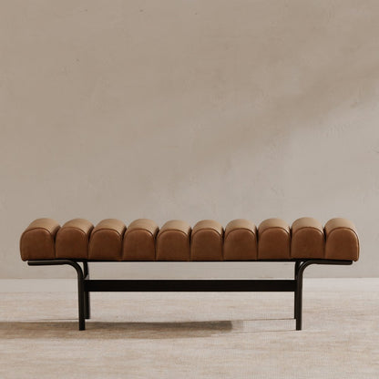 Moes Home - Harrison Bench Tan - QN-1031-03 view 7