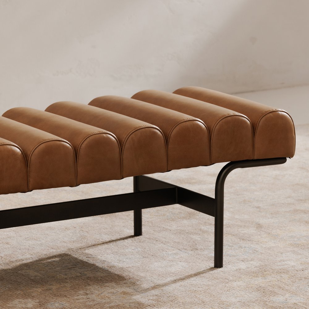 Moes Home - Harrison Bench Tan - QN-1031-03 view 8