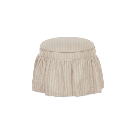 Moes Home - Heidi Storage Ottoman Beige Stripe - OA-1112-34 view 2