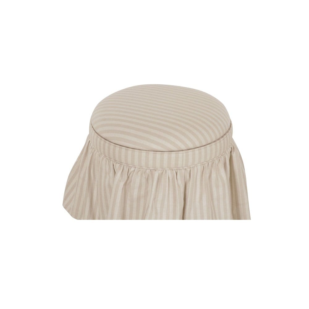 Moes Home - Heidi Storage Ottoman Beige Stripe - OA-1112-34 view 3