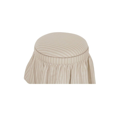 Moes Home - Heidi Storage Ottoman Beige Stripe - OA-1112-34 view 3