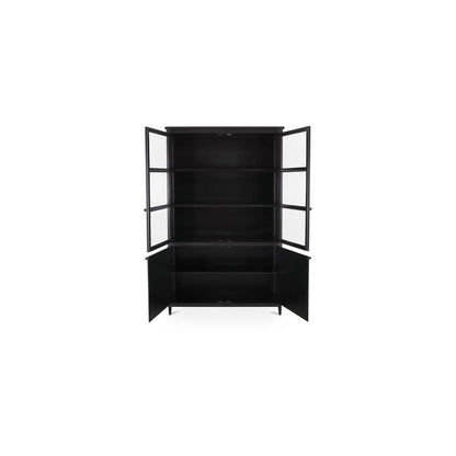 Moes Home - Henry Metal Tall Cabinet Black - GK-1142-02 view 2
