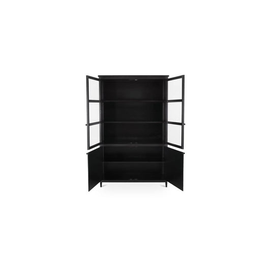 Moes Home - Henry Metal Tall Cabinet Black - GK-1142-02 view 2