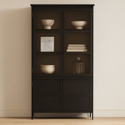 Moes Home - Henry Metal Tall Cabinet Black - GK-1142-02 view 8