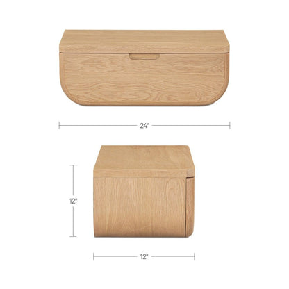 Moes Home - Hettie Floating Nightstand Natural - FC-1024-21 view 12