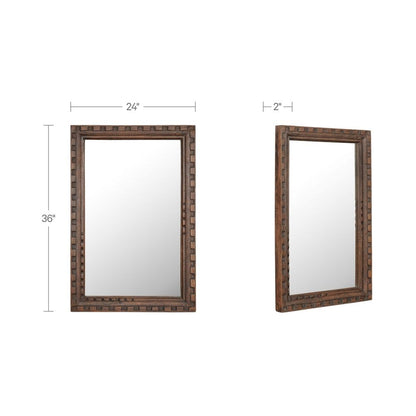 Moes Home - Holland Mirror Large Brown - PZ-1016-03 view 7
