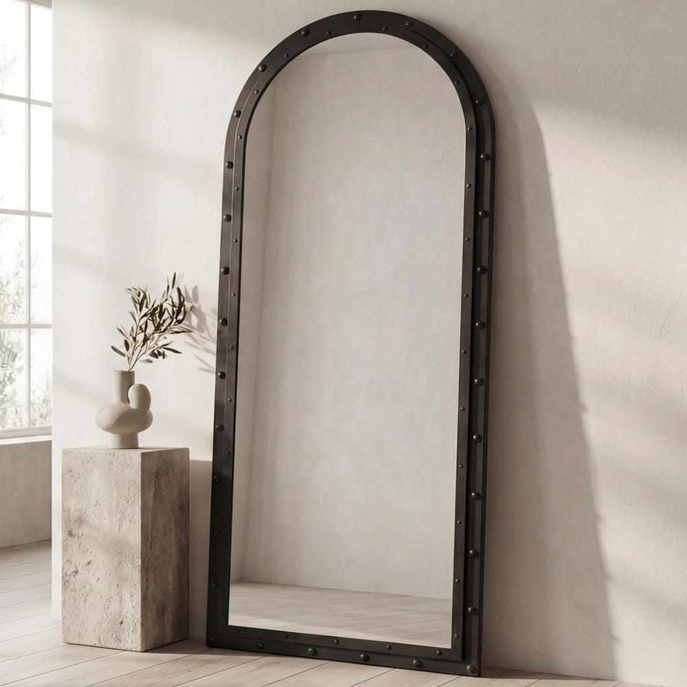 Moes Home - Hughes Floor Mirror Iron Grey - PZ-1026-02 view 7