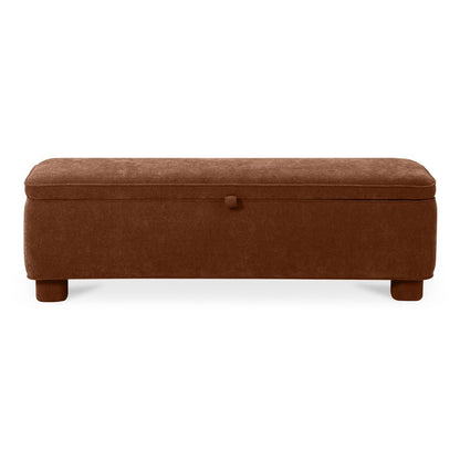 Moes Home - Ichigo Storage Bench Deep Orange - OA-1004-12 view 1