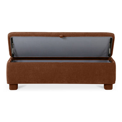 Moes Home - Ichigo Storage Bench Deep Orange - OA-1004-12 view 3