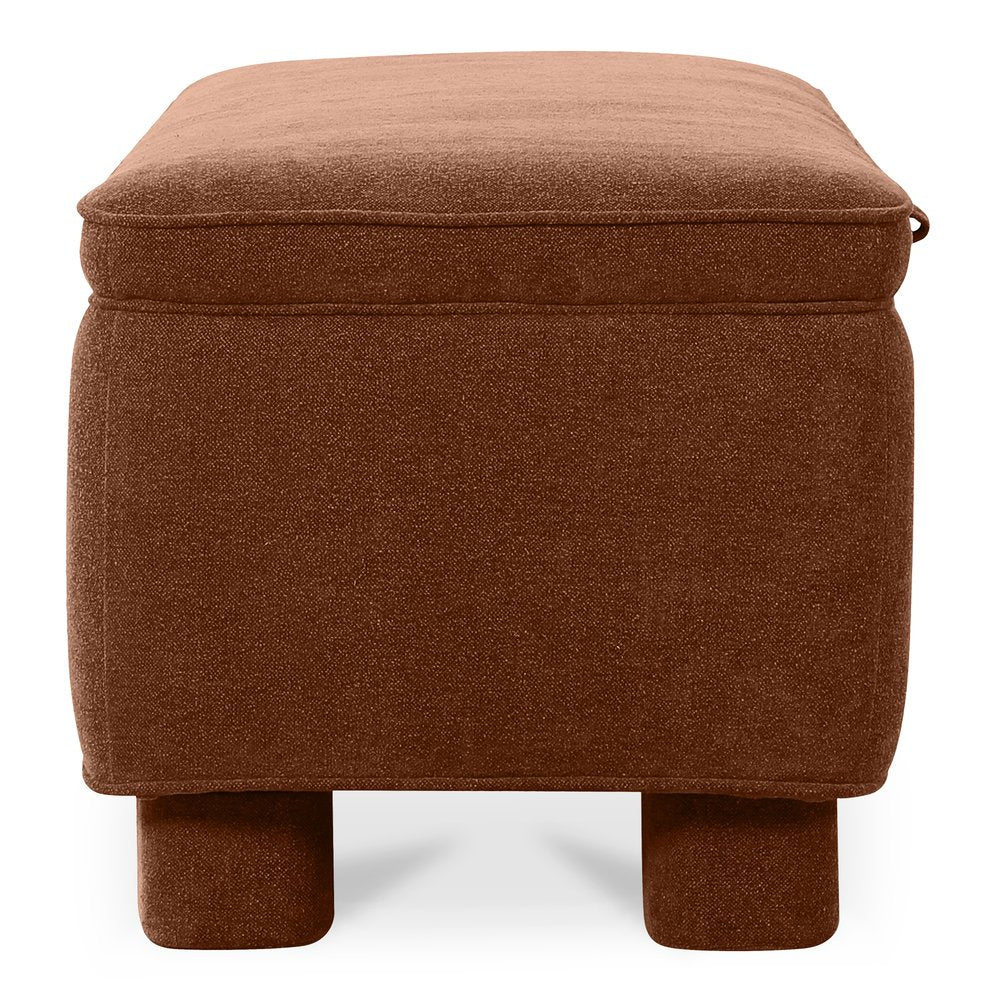 Moes Home - Ichigo Storage Bench Deep Orange - OA-1004-12 view 6
