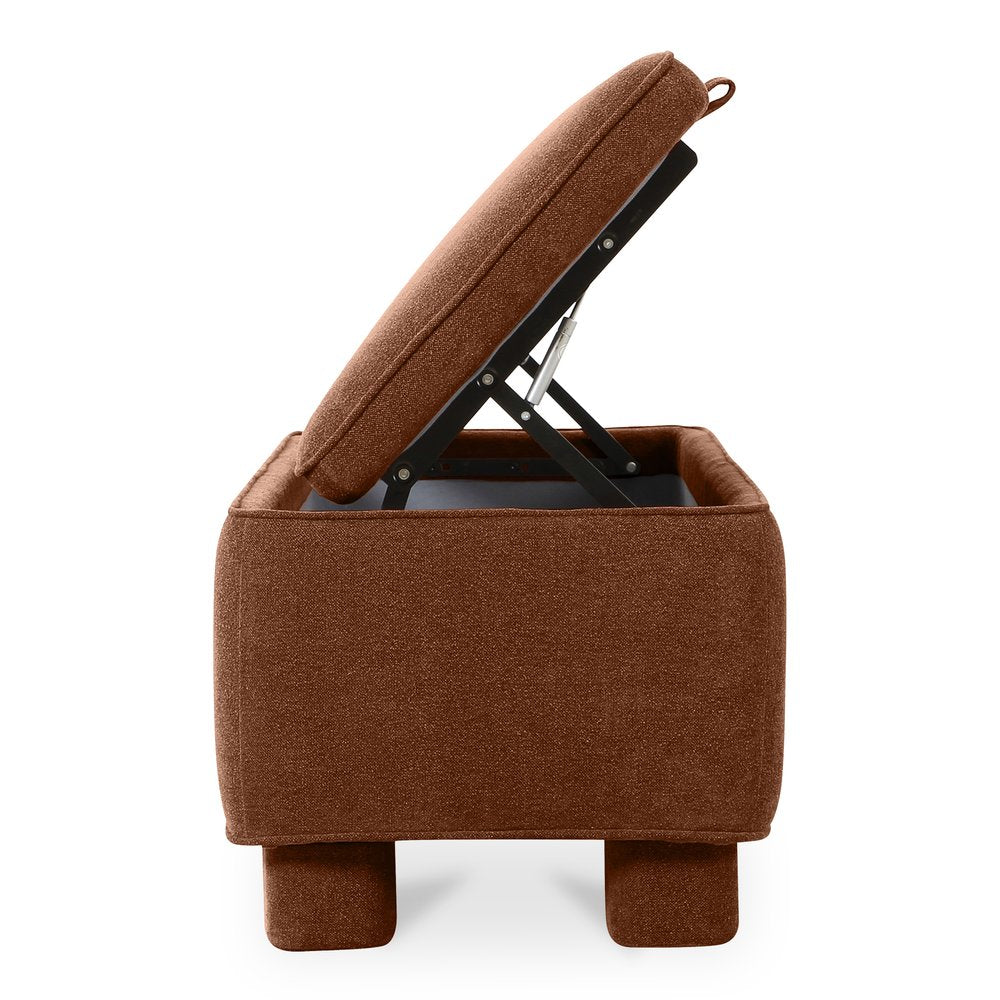 Moes Home - Ichigo Storage Bench Deep Orange - OA-1004-12 view 7