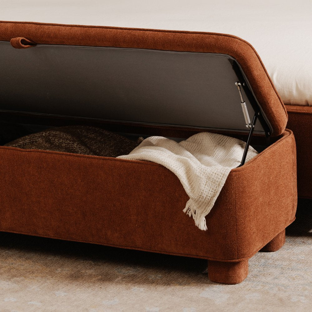 Moes Home - Ichigo Storage Bench Deep Orange - OA-1004-12 view 11