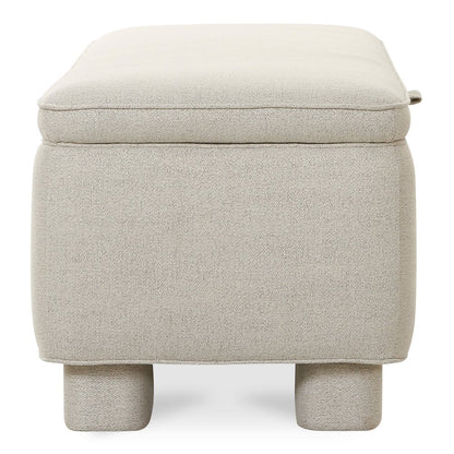 Moes Home - Ichigo Storage Bench Light Grey - OA-1004-29 view 5