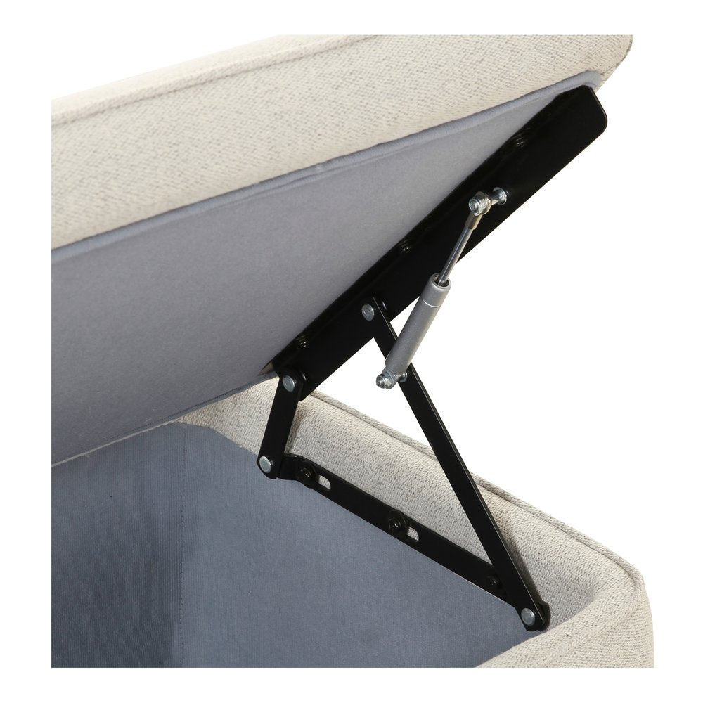 Moes Home - Ichigo Storage Bench Light Grey - OA-1004-29 view 8
