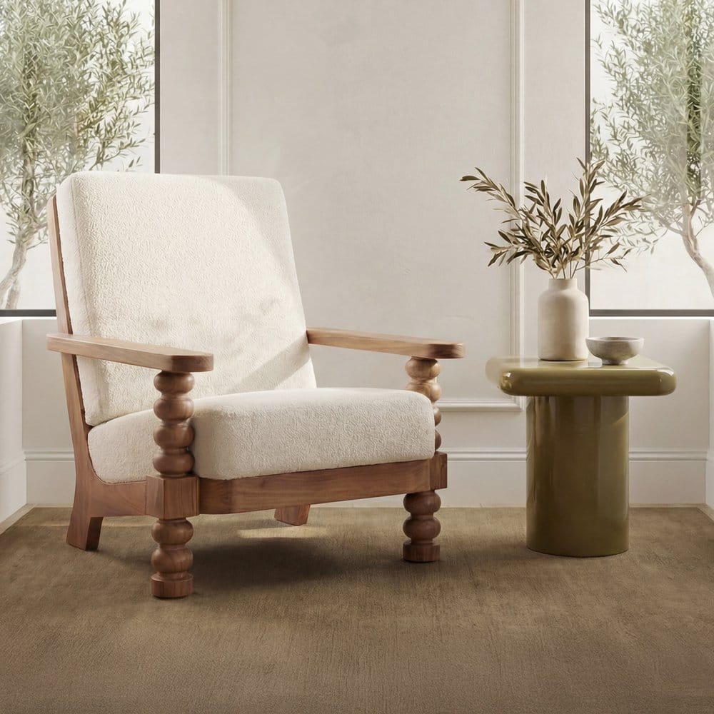 Moes Home - Ingrid Accent Chair Off White - LX-1094-05 view 11